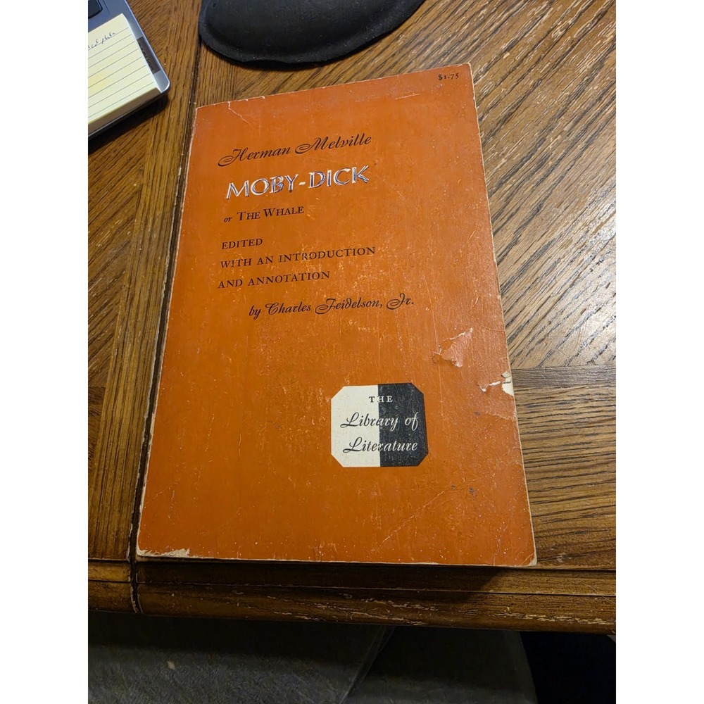 Moby Dick 1964 Paperback Rinehart Edition‎ Herman Melville Vintage Book